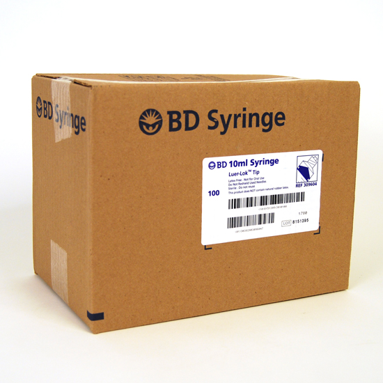 BD™ 10cc (ml) Luer-Lok™ Syringe with Needle - Click Image to Close