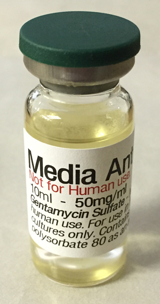 Antibiotic for culture media - 10ml - 50mg/ml - Sterilizable