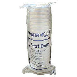 Petri Dishes VWR Disposable 20-Bag 100 x 15 mm Petri Dishes VWR Disposable 20-Bag 100 x 15 mm